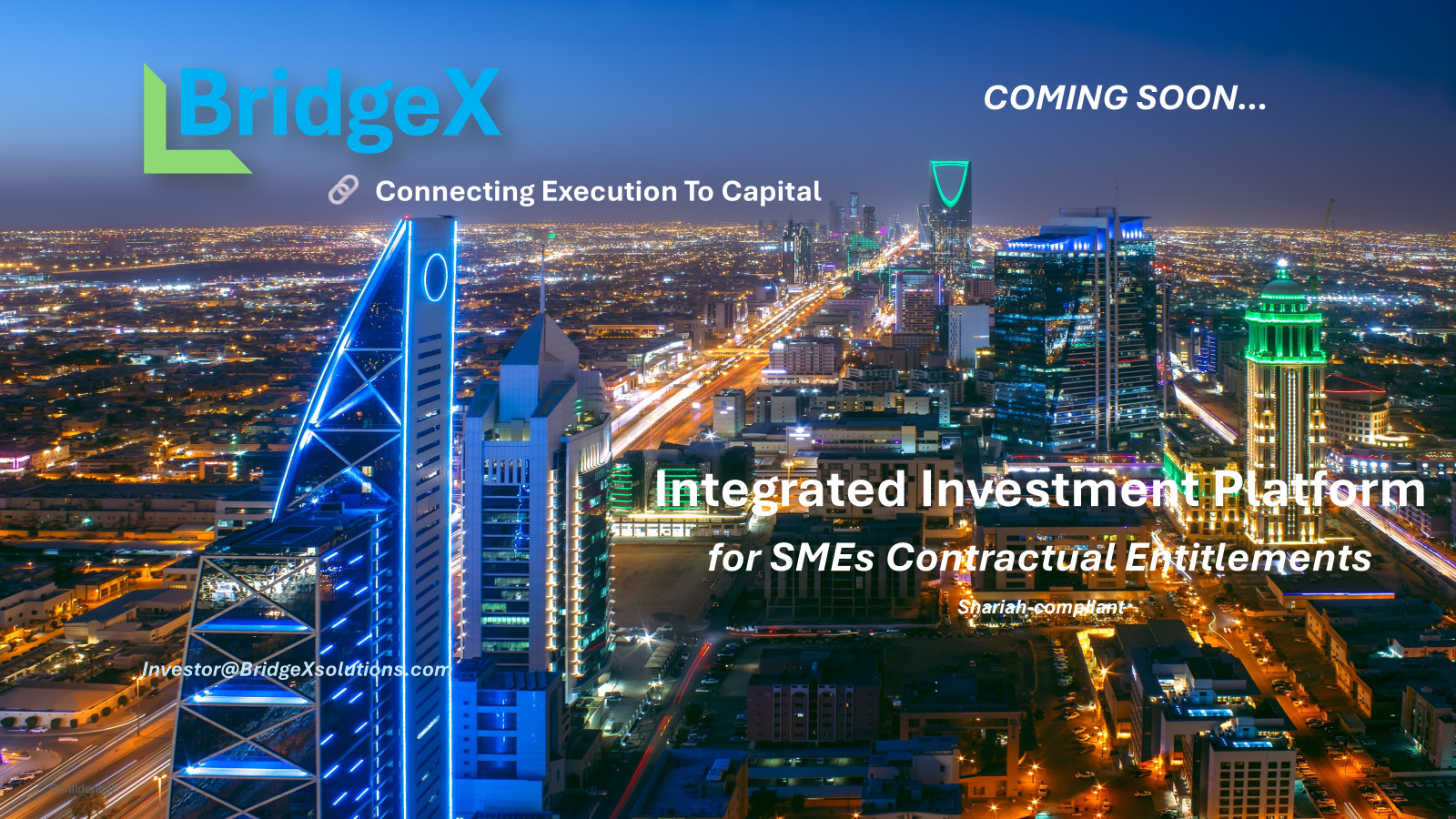 BridgeX coming soon — Investor@BridgeXsolutions.com